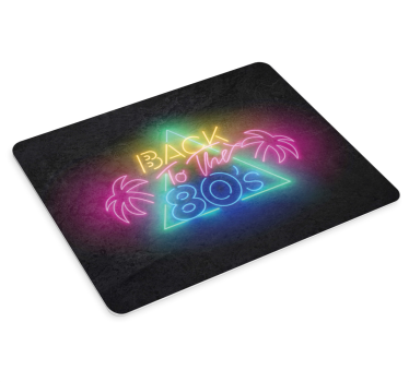 Podložka pod myš s textom retro neon estetika - Tenstickers