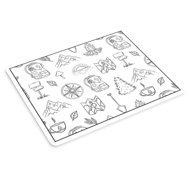 Kreslený kompas podložka pod myš - Tenstickers