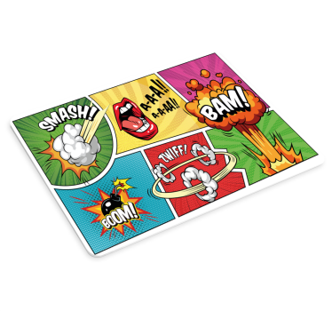 Herná podložka pod myš komiksová explózia umenia - Tenstickers