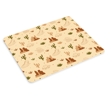 Podložka pod myš so vzorom púštne tvory a rastliny - Tenstickers