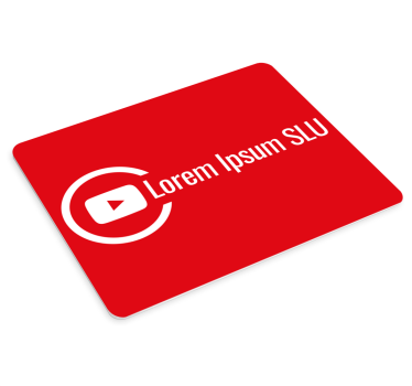 Podložka pod myš s menom elegantný logový overlay - Tenstickers