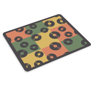Podložka pod myš so vzorom vinylovej platne - Tenstickers