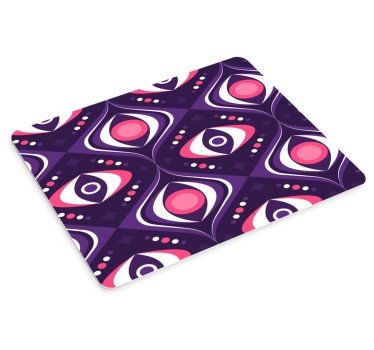 Podložka pod myš so vzorom geometrický motív oka - Tenstickers