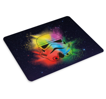 Herná podložka pod myš farebná tvár stormtroopera - Tenstickers