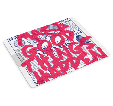 Podložka pod myš s textom stane sa niečo dobré - Tenstickers