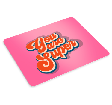 Podložka pod myš s textom pozitívne afirmácie - Tenstickers
