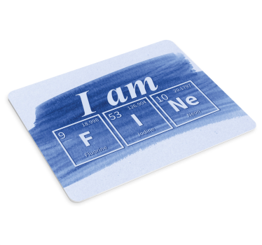 Podložka pod myš s textom periodická tabuľka citát - Tenstickers