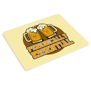 Pivo chemický prvok slovo podložka pod myš s úvodzovkami - Tenstickers