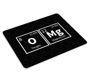 Omg chemický prvok slovo podložka pod myš s úvodzovkami - Tenstickers