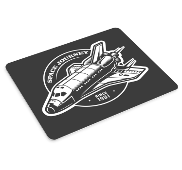Herná podložka pod myš dizajn raketoplánu - Tenstickers