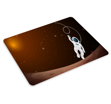 Herná podložka pod myš astronaut vo floating vesmíre - Tenstickers