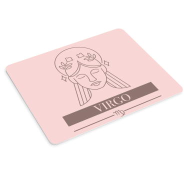 Podložka pod myš s menom znamenie panny - Tenstickers