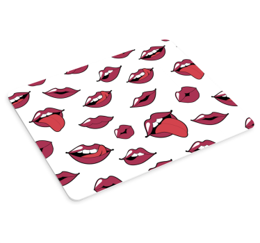 Originálna podložka pod myš s hravými vzormi pier - Tenstickers