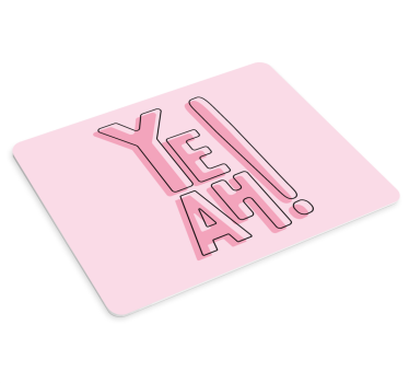 áno, skvelá umelecká podložka pod myš s úvodzovkami - Tenstickers