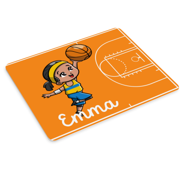 Podložka pod myš s menom veselý basketbalista - Tenstickers