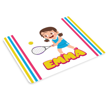 Podložka pod myš s menom animovaný tenista - Tenstickers