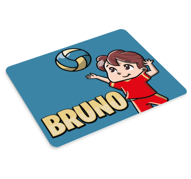 Podložka pod myš s menom veselý chlapec pri hre - Tenstickers