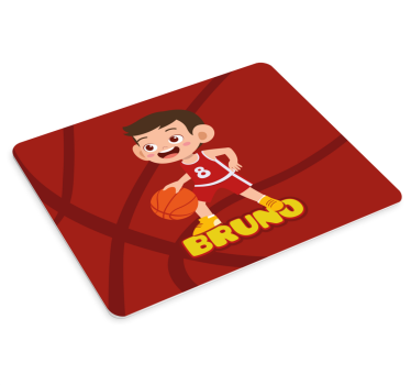 Podložka pod myš s menom radostný basketbalista - Tenstickers