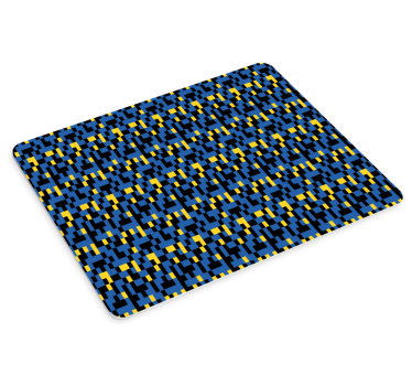Podložka pod myš so vzorom farebný geometrický motív - Tenstickers