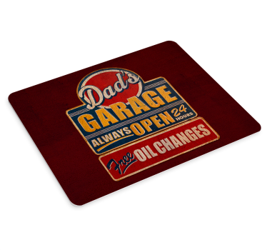 Podložka pod myš Dads garage - Tenstickers