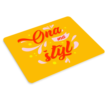 Podložka pod myš Ona má štýl - Tenstickers