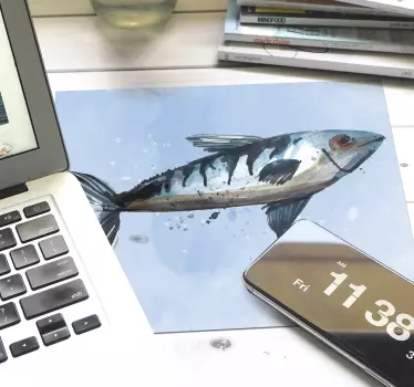 Abstraktné morské plody ryba myš podložka - Tenstickers