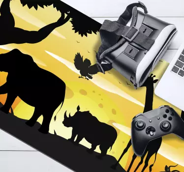 Animales selva originálna podložka pod myš - Tenstickers