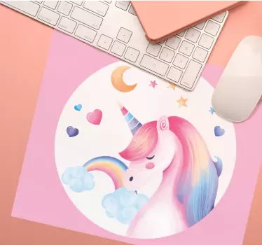 Podložka pod myš rozmarná fantázia jednorožca - Tenstickers