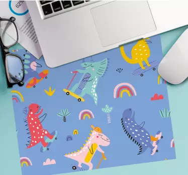 Anime podložka pod myš rozprávkové dobrodružstvá dinosaurov - Tenstickers