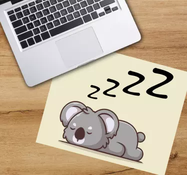 Anime podložka pod myš s ilustráciou spiaceho koaly - Tenstickers