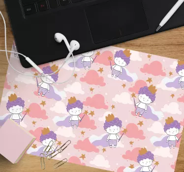 Anime podložka pod myš s roztomilými kráľovskými postavami - Tenstickers