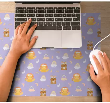 Anime podložka pod myš s roztomilými zvieracími postavičkami - Tenstickers