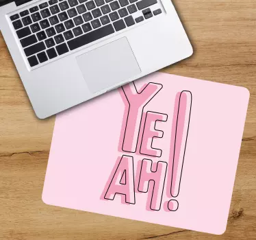 áno, skvelá umelecká podložka pod myš s úvodzovkami - Tenstickers