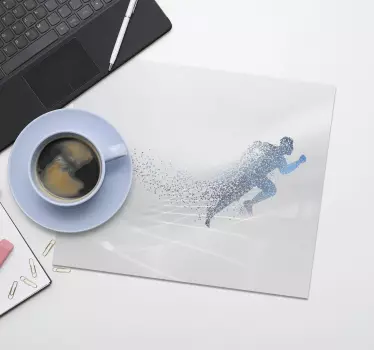 Bežiaca abstraktná tematická podložka pod myš - Tenstickers