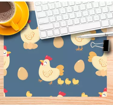 Bezšvový vzor pre sliepky a kuriatka viac podložiek pod myš - Tenstickers