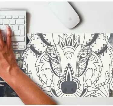 Boho vlk viac podložiek pod myš - Tenstickers
