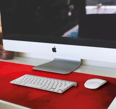 červená originálna vinylová podložka pod myš - Tenstickers