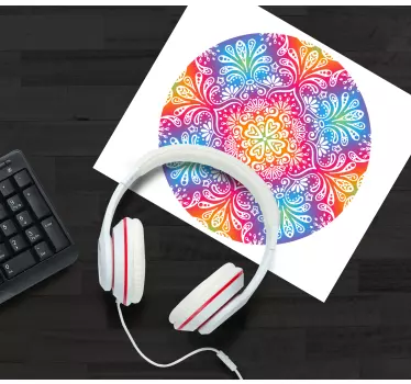 Dúhové mandaly podložky pod myš vzory - Tenstickers