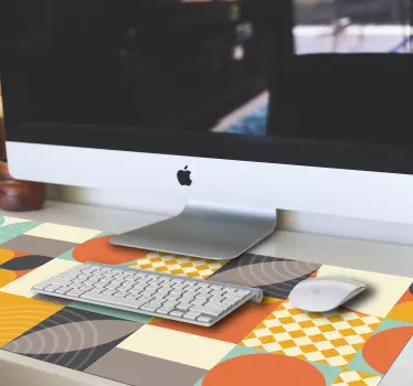 Farebné geometrické tvary podložka pod myš so vzormi - Tenstickers