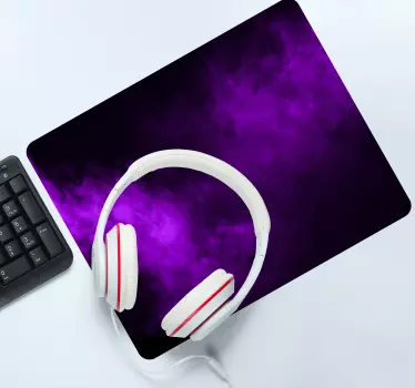 Fialový dym na pozadí viac podložiek pod myš - Tenstickers