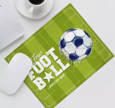 Futbalová originálna vinylová podložka pod myš - Tenstickers