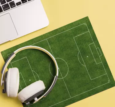 Futbalové ihrisko mapa sveta vinylová podložka pod myš - Tenstickers