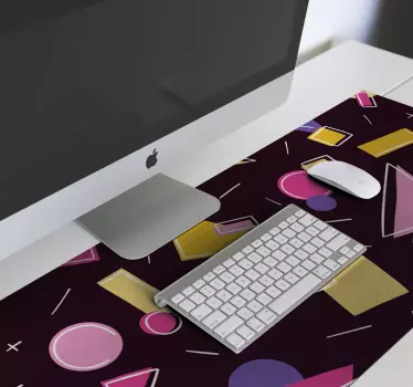 Geometrická podložka pod myš so vzormi - Tenstickers