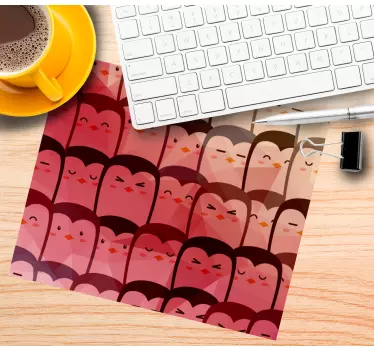 Geometrické tučniaky viac podložiek pod myš - Tenstickers
