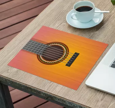 Gitara originálna vinylová podložka pod myš - Tenstickers