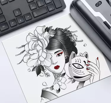 Gotická anime dievča podložka pod myš - Tenstickers