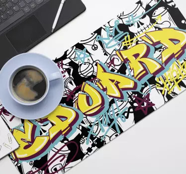 Graffiti prispôsobiteľné herné vinylové podložky pod myš - Tenstickers
