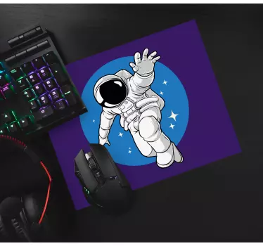 Herná podložka pod myš astronaut v kozmickom priestore - Tenstickers