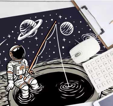 Herná podložka pod myš astronautova rybárska výprava - Tenstickers