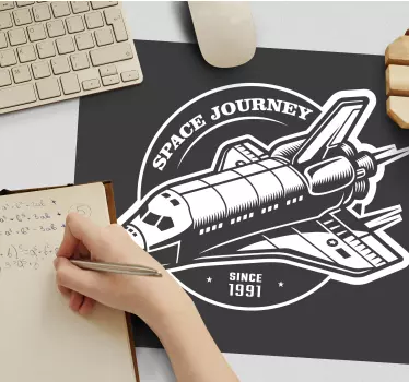 Herná podložka pod myš dizajn raketoplánu - Tenstickers